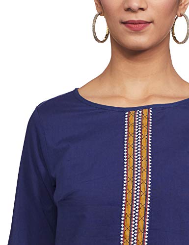 Image of Amazon Brand - Myx Women's Cotton A-Line Kurta