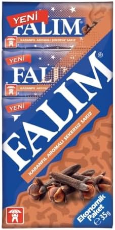 Falım Karanfil Aromalı Şekersiz Sakız 5'li Paket 35G — Amazon ürün görseli