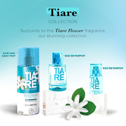 Image of Solinotes Tiare Eau de Parfum, Coconut & Tiare Flower, Vegan, 1.7 Fl Oz