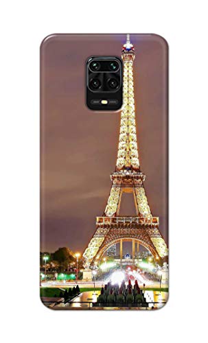 Image of PRINTFIDAA Lovers Famous Place Eiffel Tower in Paris Printed Designer Hard Case for Redmi Note 9 Pro /Redmi Note 9 Pro Max Back Cover -(e) RPM1009