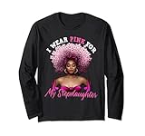breast cancer stepdaughter wear pink october black queen maglia a manica