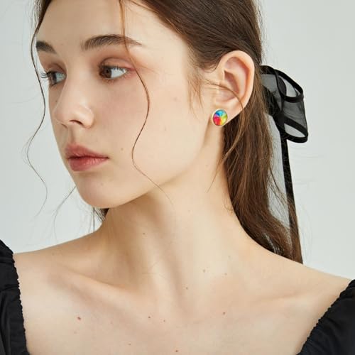 Boucles d'oreilles acier inoxydable support cabochon puce oreille avec fermoirs - 4