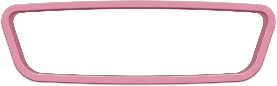Car Rear View Mirror Protector Frame, Rearview Mirror Decor Edge Guard Compatible with Model 3 Y, Silicone Interior Rearview Mirror Decorative AccessoriesPink