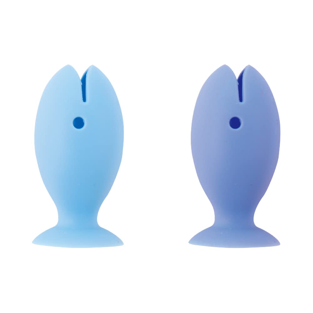 Amazon｜マーナ (marna) 立つおさかな歯ブラシカバー ( ブルー x 2個入