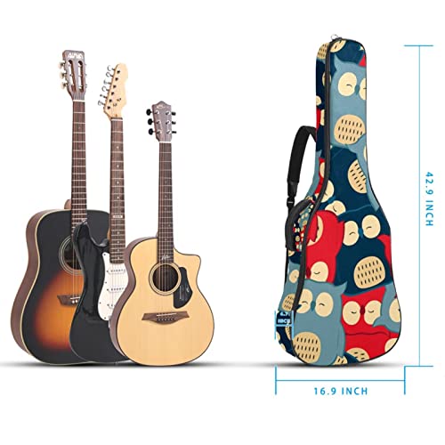 Housse de transport rembourrée en tissu Oxford imperméable avec bandoulière réglable Motif hibou - Les Beatles, Paul McCartney, John Lennon, RIngo Starr, George Harrison Housse de transport rembourrée en tissu Oxford imperméable avec bandoulière réglable Motif hibou – Image 6