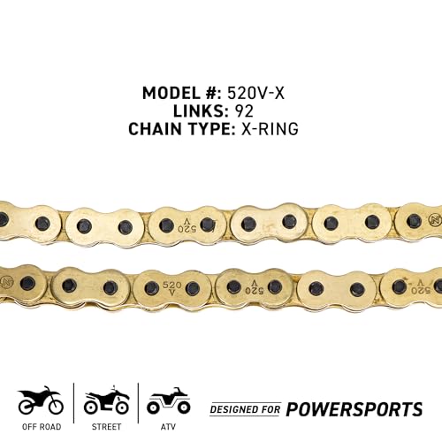 Image of NICHE Gold 520 X-Ring Chain 92 Links with Connecting Master Link
