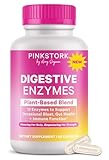 Pink Stork Digestive Enzymes for Women | Supports Digestion, Gut Health, Bloating Relief, Metabolism + Nutrient Absorption | GLP-1 Support | Vegan | 13 Enzymes + Amla Supplement | 60 Capsules