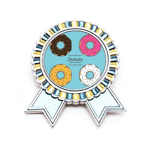 Broche dessert originale pin's métal fantaisie 4 couleurs pour veste