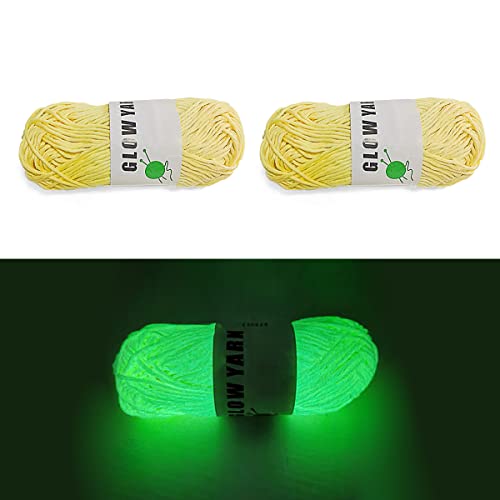 2 rollos de hilo que brillan en la oscuridad, hilo brillante de bricolaje, hilo de coser para manualidades, principiantes de costura Cover