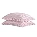 Shabby Chic® - King Bedspread, Soft Cotton Bedding with Matching Shams, Beautifully Draped Home Decor for All Seasons (Seren Rose, King)