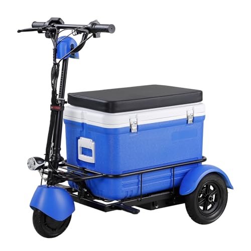 A 3-Wheel Motorized Scooter Suitable for The Elderly, Adult 350 watt 3-Speed Travel, Long-Distance Electric Battery Powered Scooter, Medical Mobility, Weight Capacity 220 pounds, Adjustable Seats