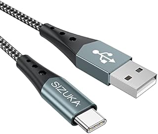 USB C Charger Cable,SIZUKA USB C Cable [0.5M/1.7FT] Fast Charging Cable Nylon Type C Charger for Samsung Galaxy S21 S20 S10 S9 S8 A12 A21s A20e A51 A52 A71, Huawei P10 P9, Google Pixel, Xperia XZ, LG