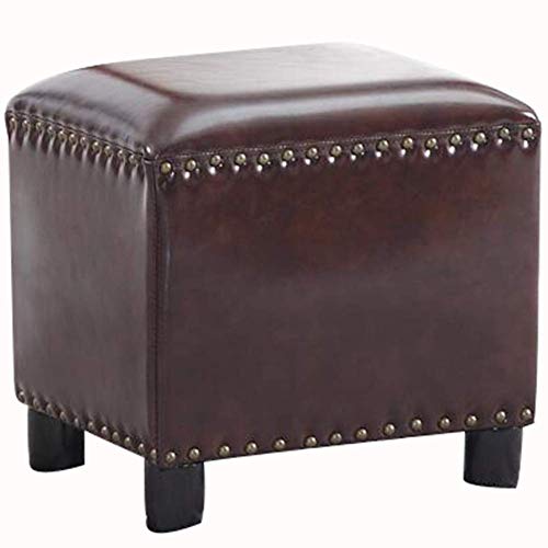 Tabouret pour changer ses chaussures dans l'entrée design marron