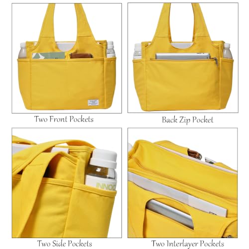 Image of KYALOU Utility Large Tote Bag, Women Casual Shoulder Bags for Work School Gym Beach Travel Shopping Grocery | Utility