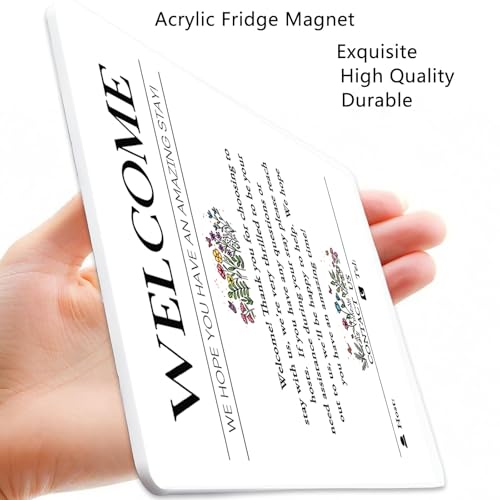 Cartel de Bienvenida Magnético de Acrílico 5 x 7 pulgadas miniatura 6