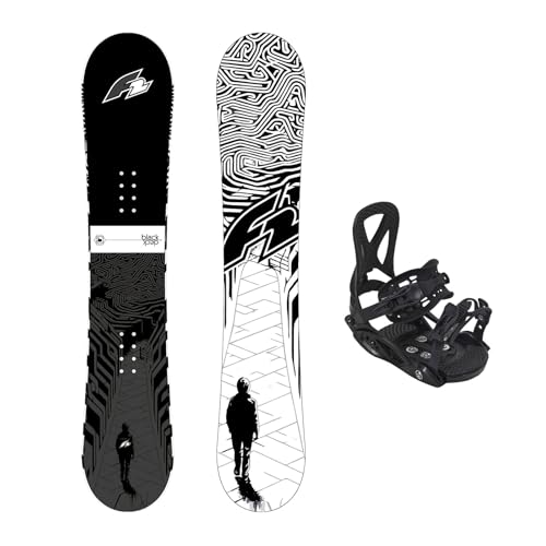 F2 Set Snowboard Junior Black Deck 135cm + Pipe Bindung M