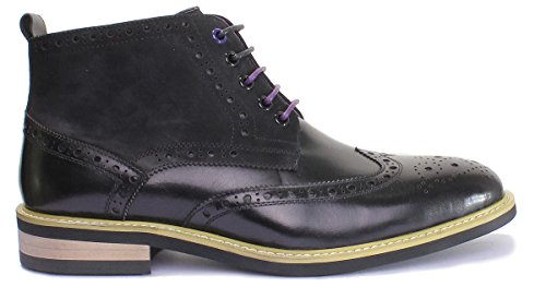 Justin Reece Stivaletti Brogue da uomo con suola