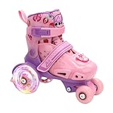 LKD Adjustable Kids Roller Skates for Boys Girls,Beginner Quad Skates,Indoor Outdoor Sports for Ages 3-5 5-8