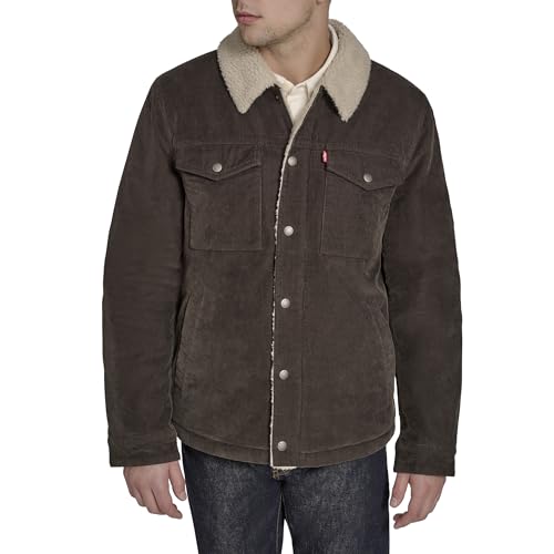 Levi's Men's Corduroy Sherpa Lined Trucker Jacket (Regular & Big & Tall Sizes)