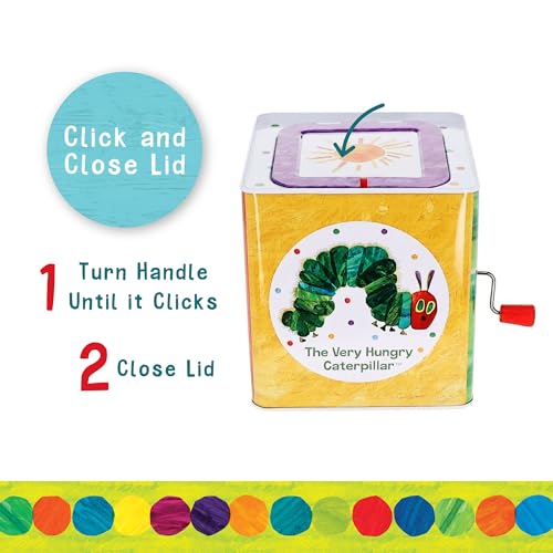 Kids PREFFERED World of Eric Carle, The Very Hungry Caterpillar Jack in the Box Toy Fun Gift for Babies and Toddlers - Thumbnail 5