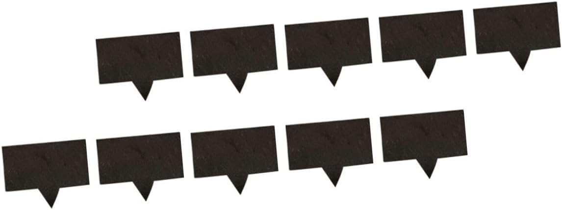 Garneck 10pcs Cheese Markers Square Dessert Toppers Labels for Cakes and Cheese Boards Easy to Write Soapstone Chalk for Parties and Home Use