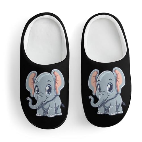 Cute Elephant Cute Cotton Slippers Anti-slip House Shoes Funny Slipper Indoor Outdoor3