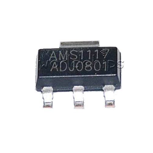 Generic 10PCS AMS1117 ADJ SOT-223 AMS LM1117-ADJ 1117 ADJ 1A SMD ...