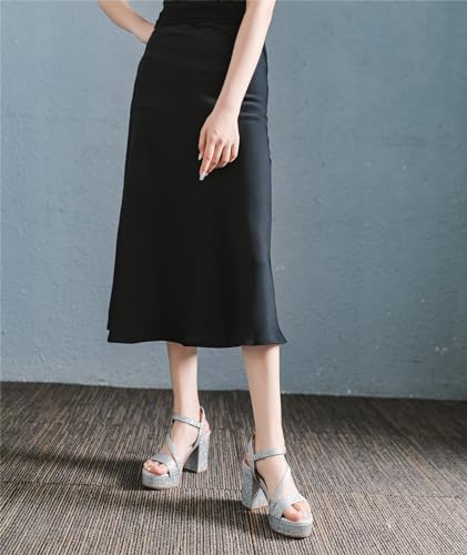 kkdom Platform Heels for Women Strappy Block Chunky High Heels Open Toe Fashion Party Evening Prom Wedding Ankle Buckle Dress Pump Sandals Shoes3