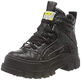 Bota con plataforma de piel sintética para uso diario