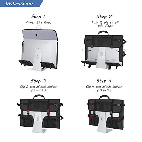 image for CURMIO Travel Carrying Bag Compatible with Apple 27