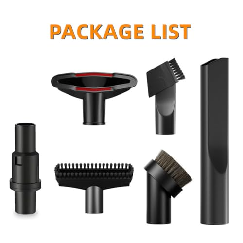 Image of Vacuum Attachment Kit for Shark Navigator NV351 NV352 NV356E NV357 NV360 and Rotator NV501 NV502 NV503 NV505 Upright Cleaner Series, 1 1 /4 inch Accessories Set Brush Tool