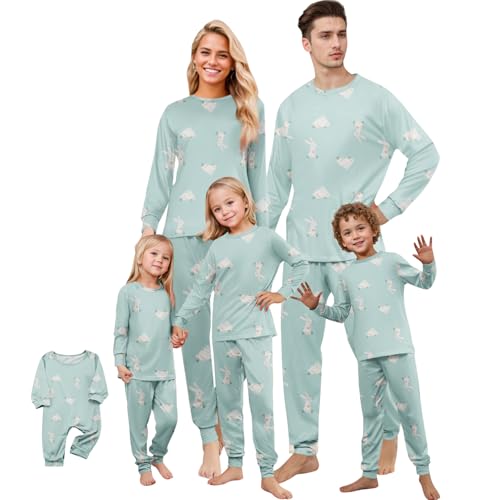 ADHOWBEW Family Easter Outfits Matching Sets Funny Cute Ones