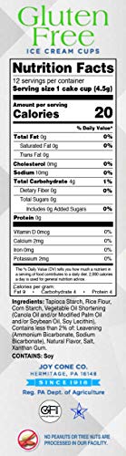 Joy Gluten-Free Ice Cream Cones Cake Cups, 1.75 Ounce, 12 Count - image 2