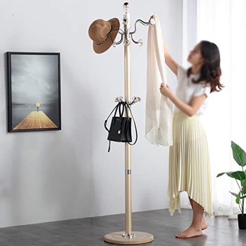 Porte-manteau autoportant métallique à structure arbre stable pour chapeau
