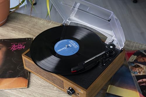 Tocadiscos de estilo vintage Technaxx BT para discos de vinilo con conexión Bluetooth 5