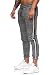 Produktbild OneRedox Herren | Jogginghose | Trainingshose | Sport Fitness | Gym | Training | Slim Fit | Sweatpants Streifen | Jogging-Hose | Stripe Pants | Modell 1226 Antrazit XS