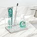 Amazon.com: mDesign Plated Toothbrush and Toothpaste Holder, Storage ...