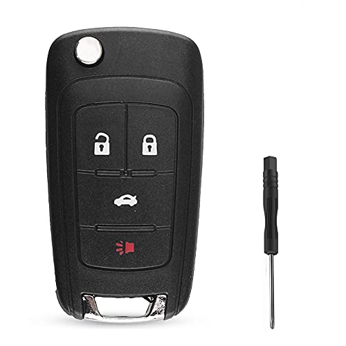 Lista de Cubiertos Cruzados los 5 mejores. 44 kuyuansu 4 Botones del Coche Key Fob Cubierta de la Carcasa para Chevrolet Chevy Cruze 2010 2012 2011 2014 Camaro Impala Aveo Epica Lova Flip Carcasa de la Llave a Distancia