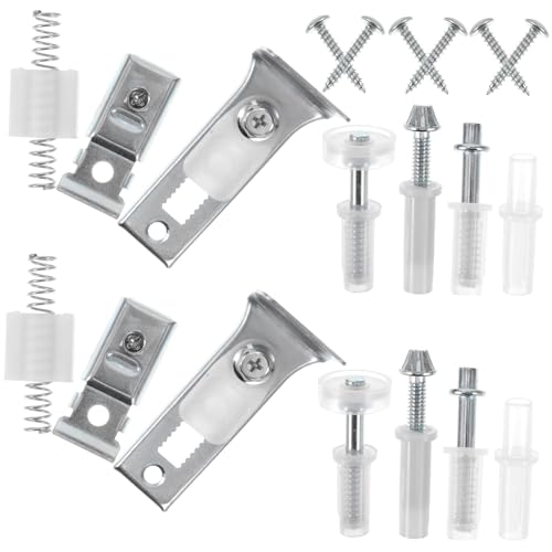 Set de hardware para puerta plegable para reparación y reemplazo de piezas para clóset, fácil instalación para reparaciones rápidas miniatura 1