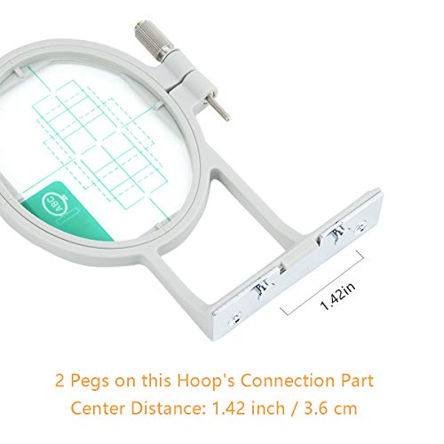 Image of Sew Tech Embroidery Hoops for Brother SE600 SE400 SE625 SE425 PE550D PE540D PE535 PE525 PE500 Innovis Babylock Brother Embroidery Machine Hoop (Small - SA431)