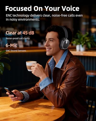 Image of bmani Noise Isolation Low Delay Game Bluetooth Over-Ear Headsets Charcoal