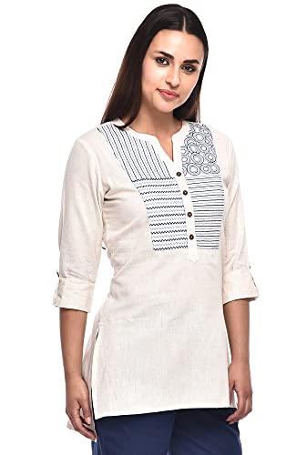 Image of Pistaa's Women's Cotton Straight Fit Straight Kurta