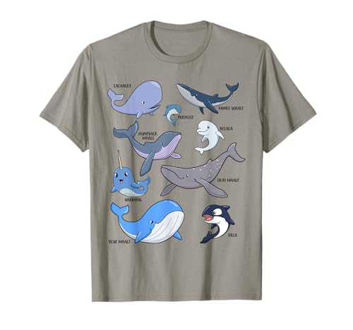 De nombreux types de baleines T-Shirt