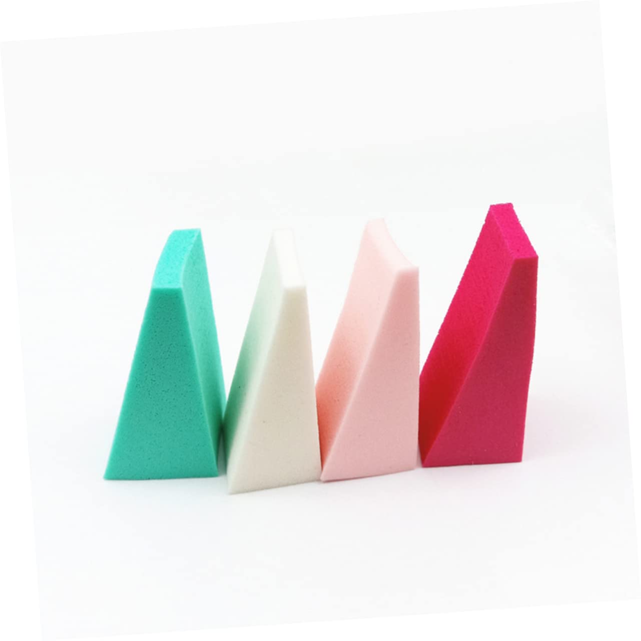 MAGICLULU 150 Pz Rifornimenti Soffio Di Spugna Spugnetta Per Fondotinta Spugna Di Bellezza Strumenti Per Manicure Trucco Verde Mini Sbuffo Triangolare Batuffolo Di Cotone Triangolo