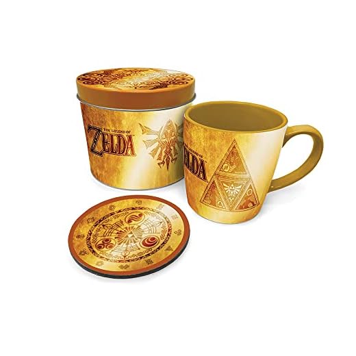 Pyramid International The Legend of Zelda - Golden Triforce - Box métal, mug & Sous verre