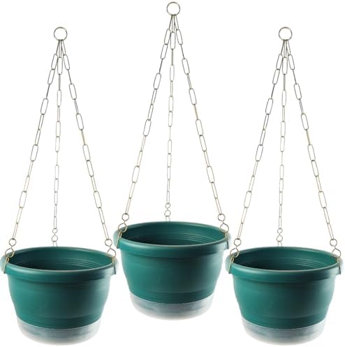 Vasinhos para Plantas Tam N18 Kit Jardim Pendente com Pratinhos C...