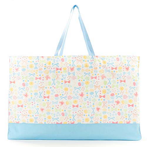 お昼寝布団バッグ 女の子 保育園 幼稚園 型崩れしにくい 軽量 サイドメッシュ仕様 フラワービーズとふんわりパステルリボン カラフルキャンディスタイル N1015400