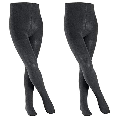 Preisvergleich Produktbild FALKE Casual Kinder Strumpfhose Family 2er Pack, Grösse:170-176;Farbe:Anthracite Melange (3080)