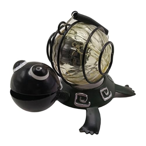 Tortues solaires en métal 35cm : lampe décorative étanche pour jardin et cour extérieure