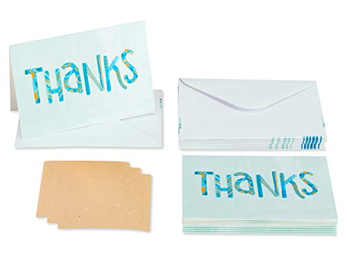 Image of Papyrus Blank Cards with Envelopes, Patterned Letters (14-Count)